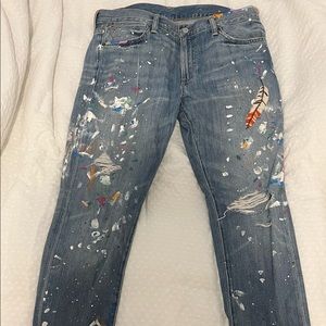 Unique vintage Polo Boyfriend fit jeans!